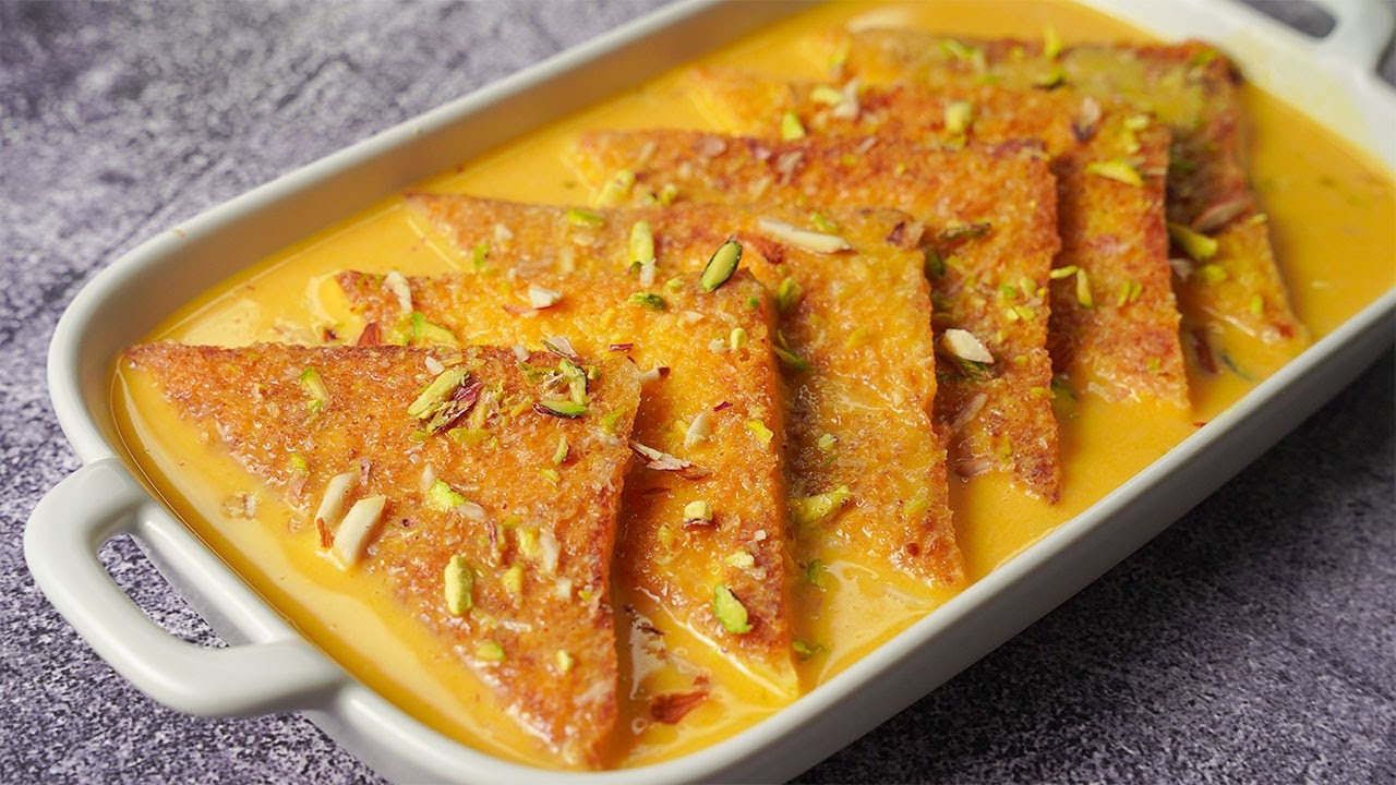 Make Recipe Mango Shahi Tukda in home
