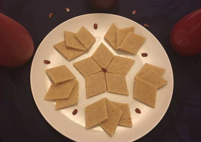 Tasty Peanut Barfi Quick Recipe