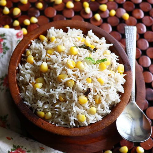 make Tasty Corn Pulao Recipe