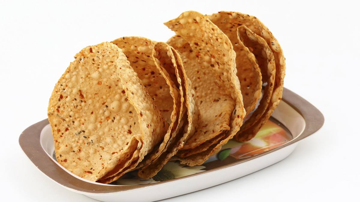 Tasty Papad Recipe of Dal