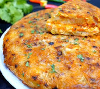 Healthy and Tasty Potato and Flour Pancake