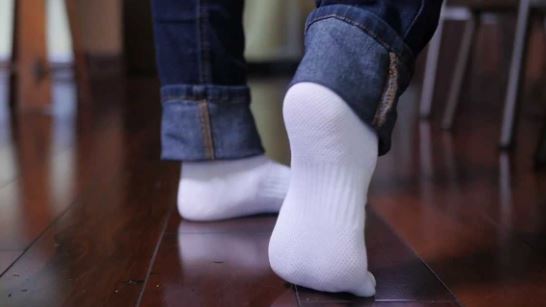 Clean Old Dirty White Socks