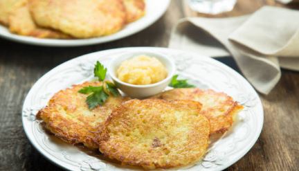 Healthy and Tasty Potato and Flour Pancake