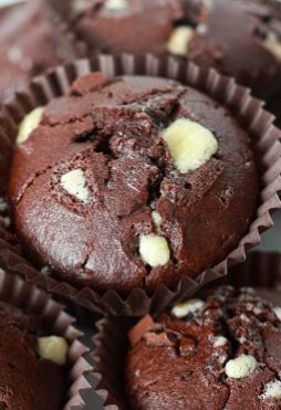 Choco almond muffins