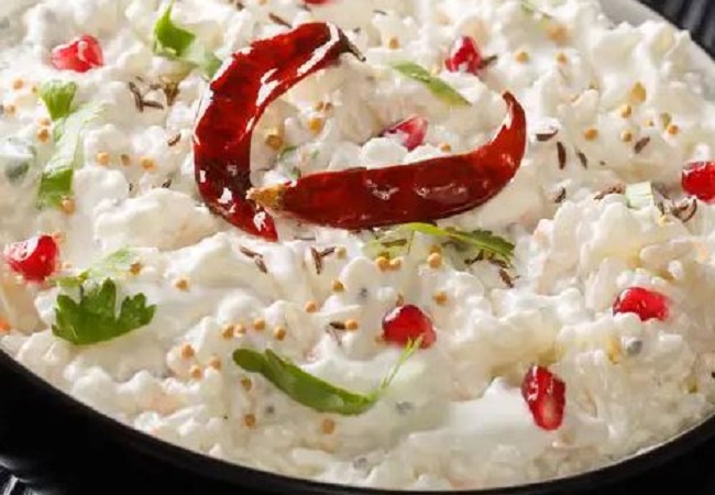 healthy and tasty curd rice